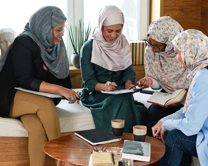 women having a business meeting