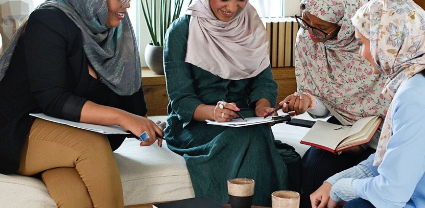 women having a business meeting